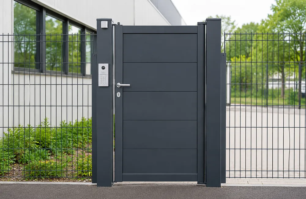 Porte piétonne automatique installée en Gironde